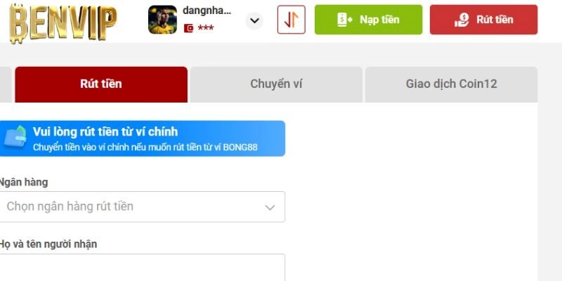 Hướng Dẫn Rút Tiền Benvip – Cẩm Nang Cho Những Tân Binh